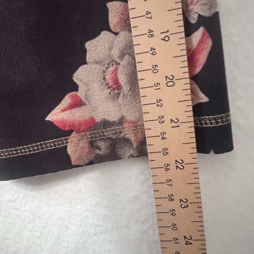 Anthropology Solitaire Brown Floral Long Cardigan Kimono with Pockets‎ Sz Large - Picture 8 of 8